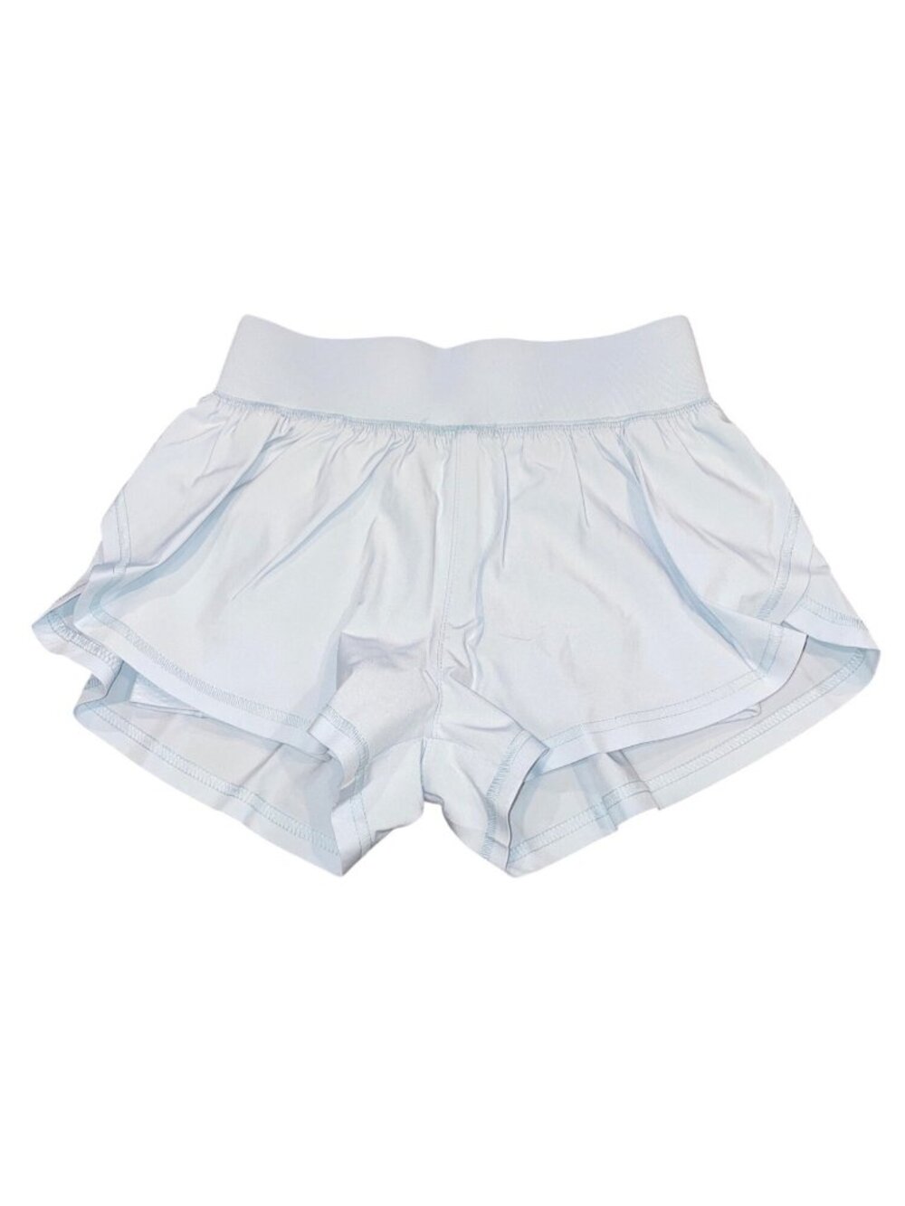 NWT Crewcuts Flutter Shorts Girls Sz 8 Blue Performance Activewear Layered Sport